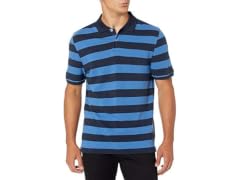 Amazon Essentials Men (L) Shirt Black Blue Rugby S