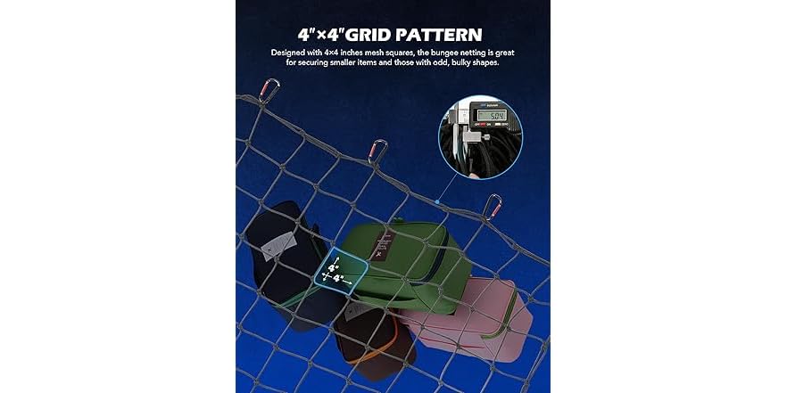 Orion Motor Tech 4x6 Cargo Net for Pickup Truck