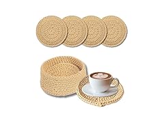 AMBUDHI Beige Drink Coasters Set of 4