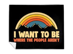 Where the People Aren't Mink Fleece Blanket