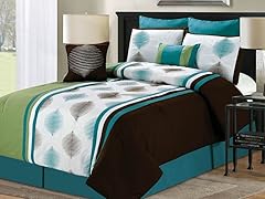 8-Pc Haru Comorter Set- Teal (Multiple Sizes)