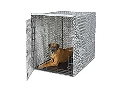 MidWest 54" Dog Crate Cover, Gray Geo