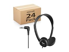 (24 PACK) Maxell Teachers Stereo Headphones
