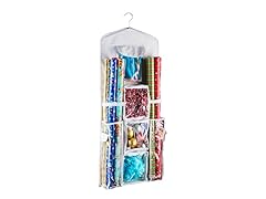 Hanging Gift Wrap and Bag Organizer