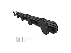  Coat Rack Wall Mount 5 Hooks Black