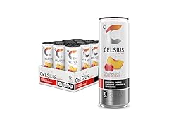 12PK CELSIUS Sparkling Raspberry Peach, Sugar Free