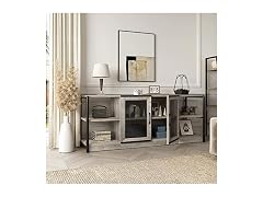 IDEALHOUSE Farmhouse TV Stand 65 Mesh