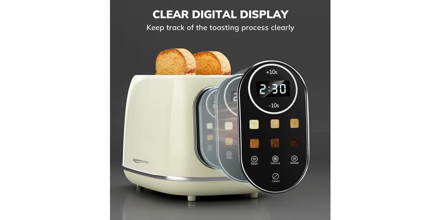Toster Screen Smart Touch Screen Toaster 2 Slice