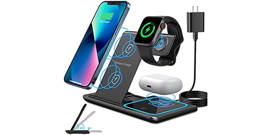 MAXFOX Wireless 3 in 1 Charging Station