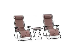 SereneLife Zero Gravity Lounge Chairs 2 