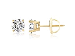 PAJURE 18k Gold Diamond Solitaire Studs