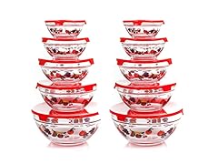 Chef Buddy 20 Piece Glass Bowl Set