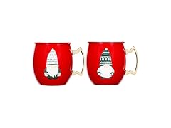 Cambridge 20Oz Red Gnome Moscow Mule Mugs