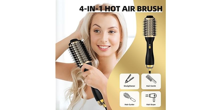 4-in-1 Hot Air Brush with Oval Barrel