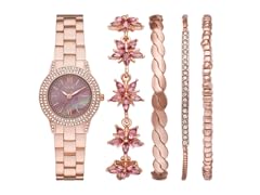 Folio Ladies Three-Hand Rose Gold-Tone Watch