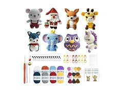 8Pcs Crochet Kit for Beginners, DIY