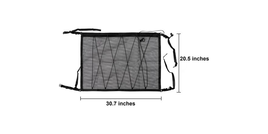 3P Experts 3PX-CARCLNET Car Ceiling Cargo Net Black