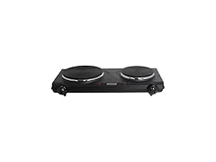 IMUSA Double Electric Hot Plate, Black