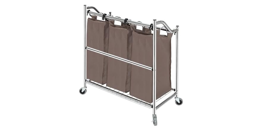 Storage Maniac 3Section Heavy Duty Laundry Hamper Sorter