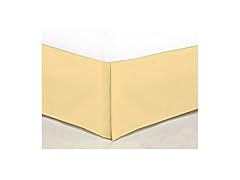 Sweet Home Collection 1500 Series Egyptian Quality Deep Pocket Bed Skirt/Dust Ruffle, King, Camel