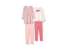 Girls LS Outfit Set 4pk Floral XL