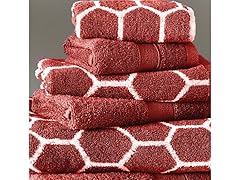 Spirit Linen Cotton Honeycomb 6pc Towels