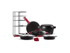 Cuisinel Cast Iron 17-Piece Preseasoned Cookware