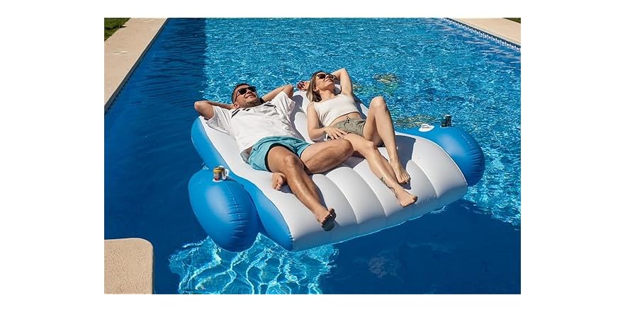 Tech Inflatables Zone Tech Inflatable Pool Floats Adults, Recliner Float