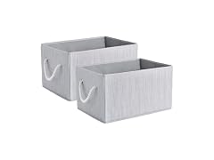 Suptinwear Storage Baskets for Shelves Grey