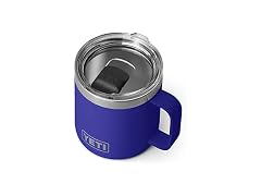 YETI Stainless Steel Rambler Drinking Cup, 14oz, Offshore Blue