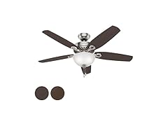 52" Hunter Fan w/Cased White Glass Light Kit