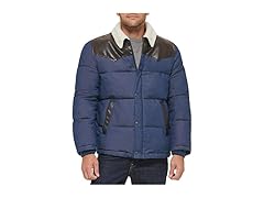 Levis Mens Out West Mixed Media Puffer