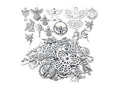 BronaGrand 39pcs Antique Silver Angel