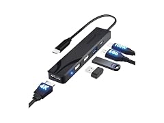 SABRENT USB-C Hub 4K@60Hz HDMI 100W PD
