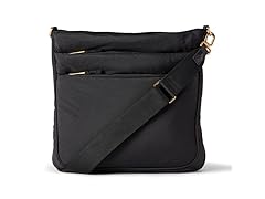 Nylon Sling Crossbody Bag, Black