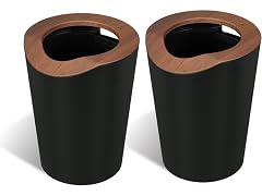 2.1 Gallon Small Trash Can, 2-Pack, Round