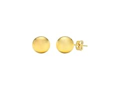 UNAHKTHY 14K Gold Ball Stud Earrings