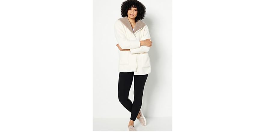 koolaburra sherpa fleece shawl collar cardigan