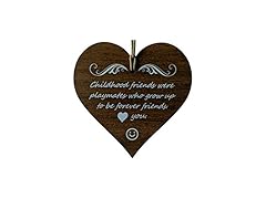 Wooden Hanging Heart Plaque-Sign