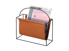 Fabulaxe Arch Gold-Tone Metal Magazine Rack 