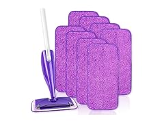 Hakfhsd 8 Pack Reusable Microfiber Mop Refill