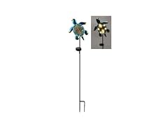 32.2" Solar Glass Sea Turtle Stake
