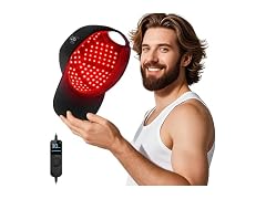 Laser Hair Growth Cap Red Light Therapy Black