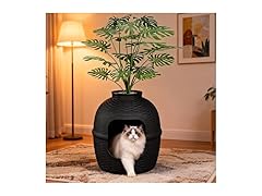  Hidden Litter Box with Faux Plant, Large