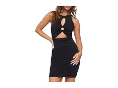 Forever 21  (S) Drawstring Cutout Mini Dress