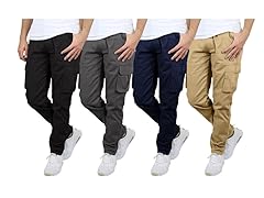 Men's Stretch Cargo Pants (1, 2 or 3 Pk)