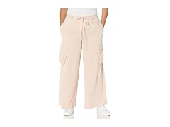 The Drop Antique Rose Satin Cargo Pants