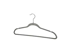 10 PACK VELVET HANGER GREY