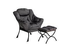 Lazy Chair with Foldable Ottoman