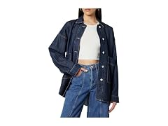 The Drop Women Pilar Long Shirt Jacket